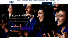 What Hec.fr website looked like in 2023 (This year)