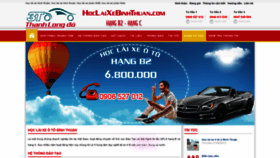 What Hoclaixebinhthuan.com website looked like in 2023 (This year)