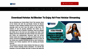 What Hotstaradblocker.com website looked like in 2023 (This year)