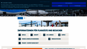 What Hannover-airport.de website looked like in 2023 (This year)