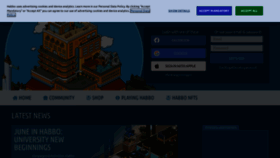 What Habbo.com website looked like in 2023 (This year)