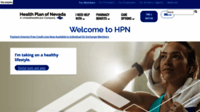 What Healthplanofnevada.com website looked like in 2023 (This year)