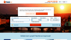 What Hotel.cz website looked like in 2023 (This year)