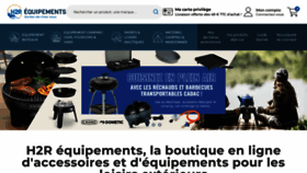 What H2r-equipements.com website looked like in 2023 (This year)