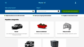 What Huren.nl website looked like in 2023 (2 years ago)