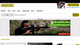 What Handgunsmag.com website looked like in 2023 (This year)