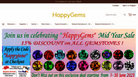 What Happygems.com website looked like in 2023 (This year)
