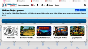 What Hiddenobjectgames.com website looked like in 2023 (This year)