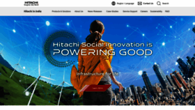 What Hitachi.co.in website looked like in 2023 (This year)
