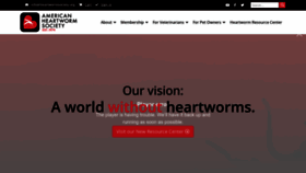 What Heartwormsociety.org website looked like in 2023 (This year)
