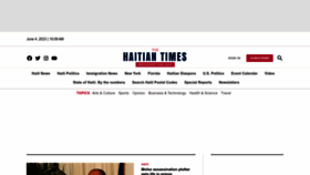 What Haitiantimes.com website looked like in 2023 (This year)