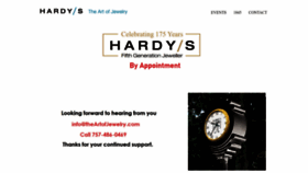 What Hardysjewellers.com website looked like in 2023 (This year)