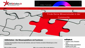 What Hilfdirselbst.ch website looked like in 2023 (2 years ago)