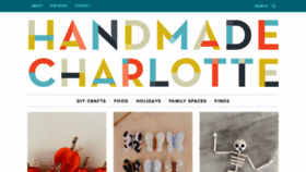 What Handmadecharlotte.com website looked like in 2023 (This year)