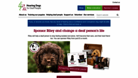 What Hearingdogs.org.uk website looked like in 2023 (This year)