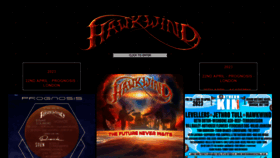 What Hawkwind.com website looked like in 2023 (This year)