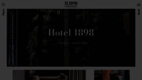 What Hotel1898.com website looked like in 2023 (This year)