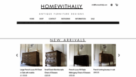 What Homewithally.com website looked like in 2023 (This year)