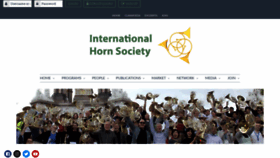 What Hornsociety.org website looked like in 2023 (This year)