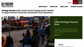 What Heritagetoronto.org website looked like in 2023 (This year)
