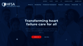 What Hfsa.org website looked like in 2023 (2 years ago)