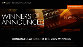 What Horizoninteractiveawards.com website looked like in 2023 (This year)