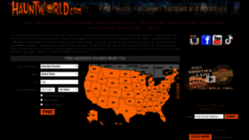 What Hauntworld.com website looked like in 2023 (This year)