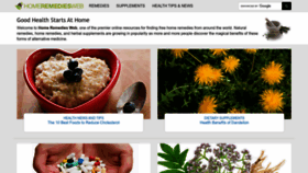 What Homeremediesweb.com website looked like in 2023 (This year)