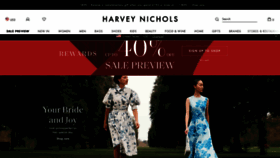 What Harveynichols.com website looked like in 2023 (This year)