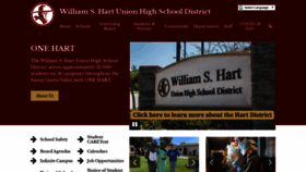 What Hartdistrict.org website looked like in 2023 (2 years ago)