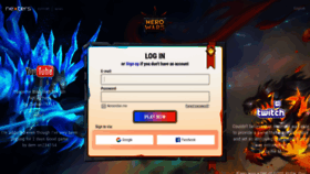 What Hero-wars.com website looked like in 2023 (This year)