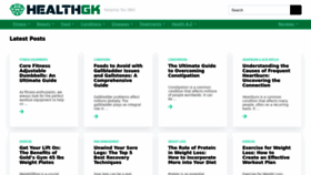 What Healthgk.com website looked like in 2023 (This year)