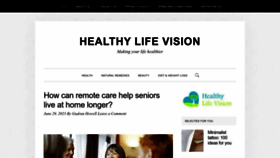 What Healthylifevision.com website looked like in 2023 (This year)