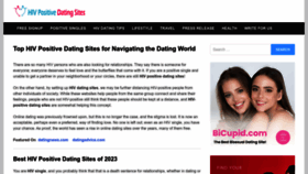 What Hivpositivedatingsites.org website looked like in 2023 (This year)