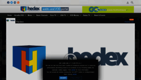 What Hedex.tv website looked like in 2023 (This year)