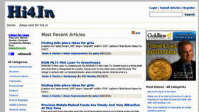 What Hi4.in website looked like in 2011 (12 years ago)