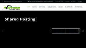 What Hostpinnacle.com website looked like in 2023 (This year)