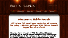 What Huffshounds.com website looked like in 2023 (This year)