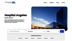 What Hospitalangeles.com website looked like in 2023 (This year)