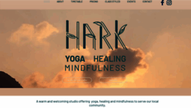 What Harkyoga.com.au website looked like in 2023 (This year)