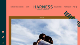 What Harnessmagazine.com website looked like in 2023 (This year)