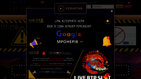 What Hepi8play.com website looked like in 2023 (This year)