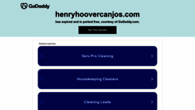 What Henryhoovercanjos.com website looked like in 2023 (This year)