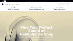 What Headphonesshop.co.uk website looked like in 2023 (This year)