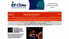 What Hechosdehoy.com website looked like in 2023 (This year)