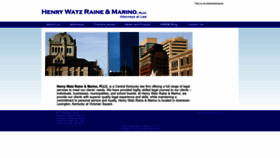 What Hwrmlaw.com website looked like in 2023 (This year)