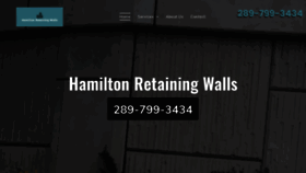 What Hamiltonretainingwalls.com website looked like in 2023 (This year)