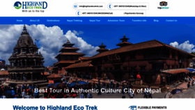 What Highlandecotrek.com website looked like in 2023 (This year)