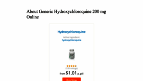 What Hydroxychloroquinex.com website looked like in 2023 (This year)