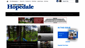 What Hopedaletownnews.com website looked like in 2023 (This year)